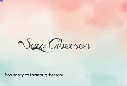 Sara Giberson