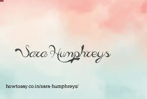 Sara Humphreys