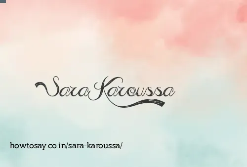 Sara Karoussa