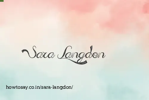 Sara Langdon