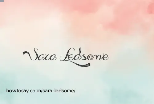Sara Ledsome
