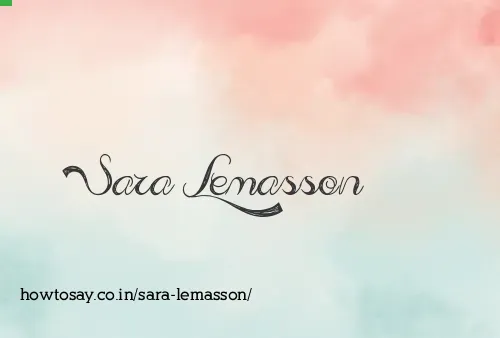 Sara Lemasson
