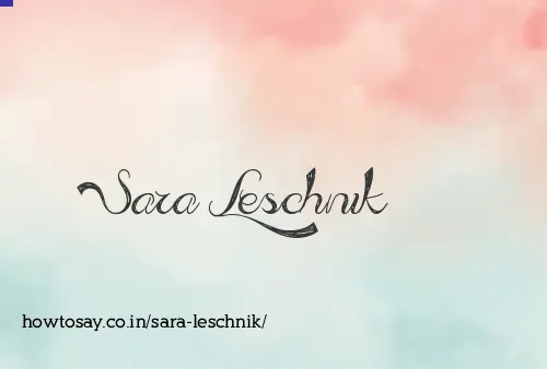 Sara Leschnik