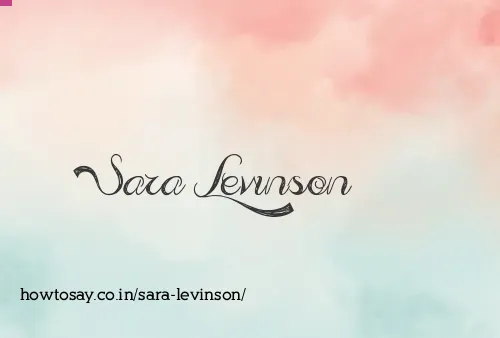 Sara Levinson