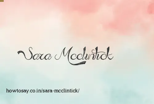 Sara Mcclintick