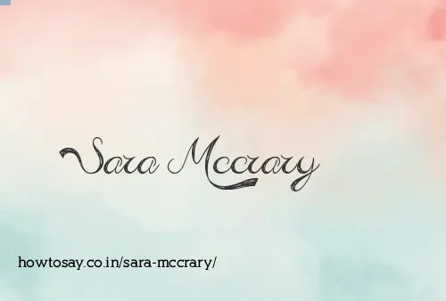 Sara Mccrary