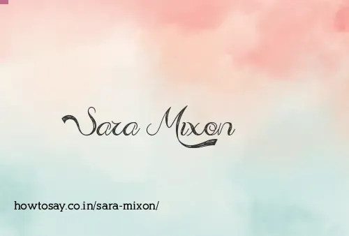 Sara Mixon