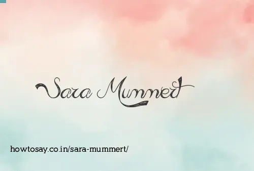 Sara Mummert