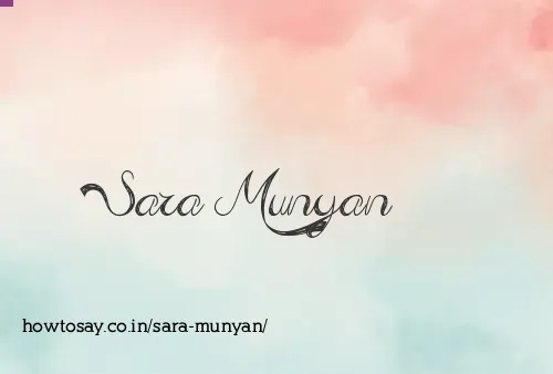 Sara Munyan