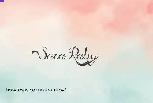 Sara Raby
