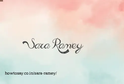 Sara Ramey
