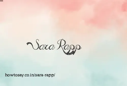 Sara Rapp