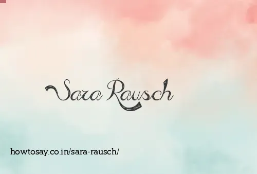 Sara Rausch