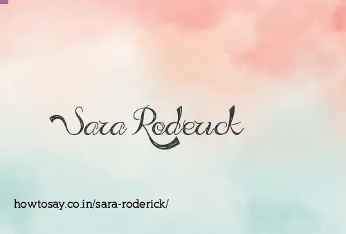 Sara Roderick