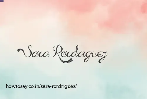 Sara Rordriguez