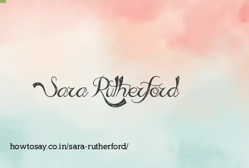 Sara Rutherford