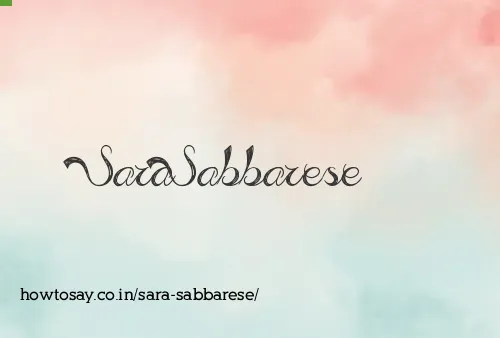 Sara Sabbarese