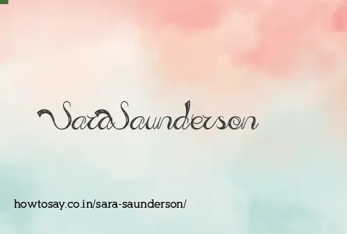 Sara Saunderson