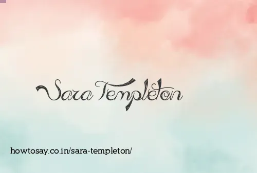 Sara Templeton