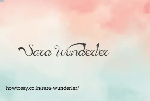 Sara Wunderler