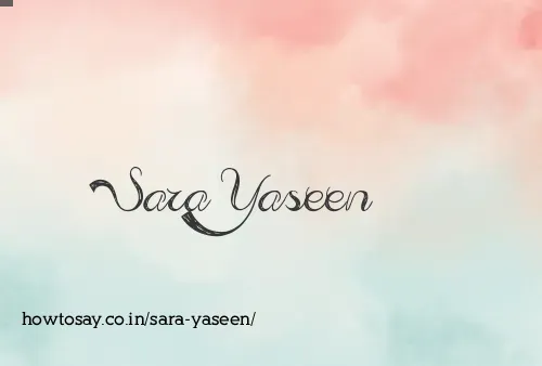 Sara Yaseen