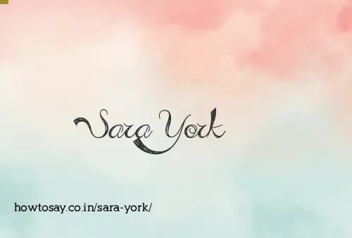 Sara York