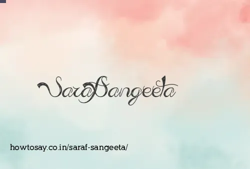 Saraf Sangeeta