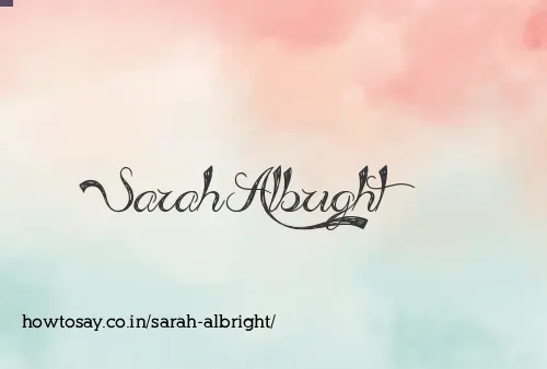 Sarah Albright