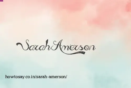Sarah Amerson