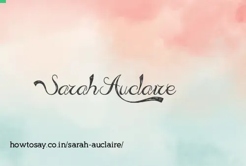 Sarah Auclaire