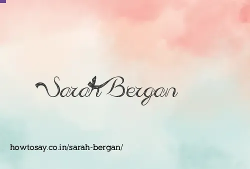 Sarah Bergan