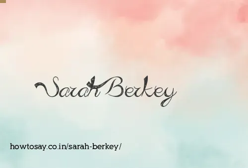 Sarah Berkey