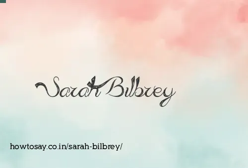 Sarah Bilbrey