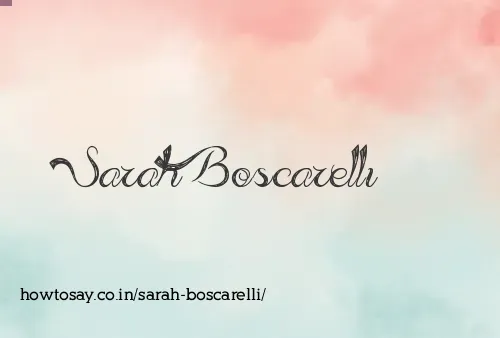 Sarah Boscarelli