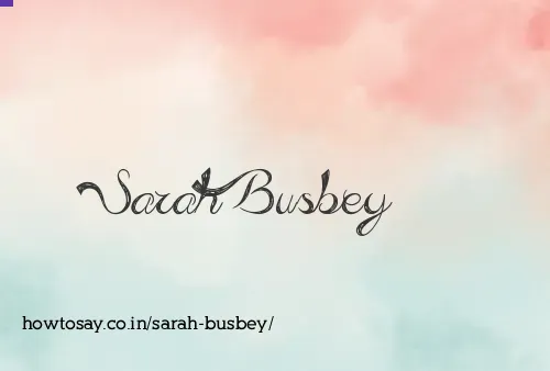 Sarah Busbey