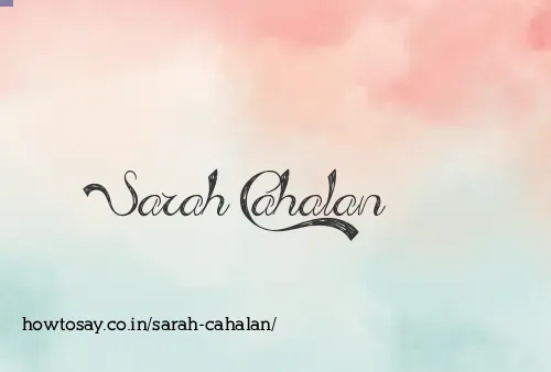 Sarah Cahalan