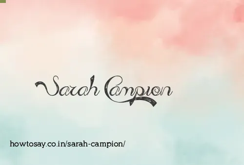 Sarah Campion