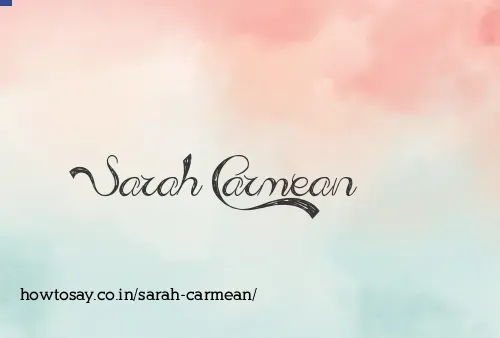 Sarah Carmean