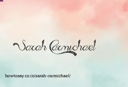 Sarah Carmichael