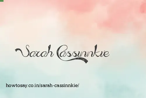 Sarah Cassinnkie