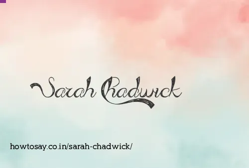 Sarah Chadwick