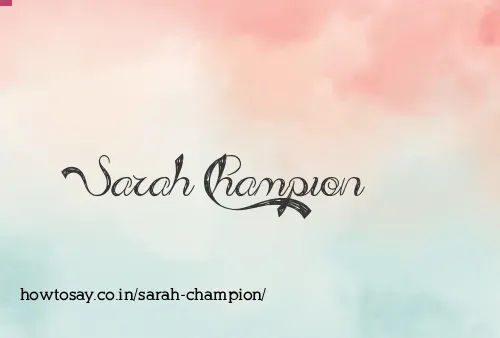 Sarah Champion
