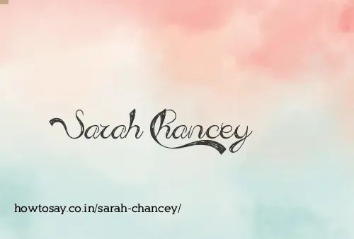 Sarah Chancey