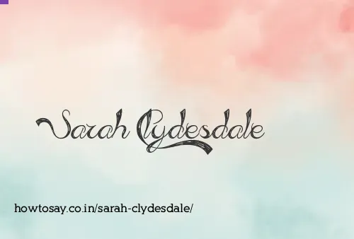 Sarah Clydesdale
