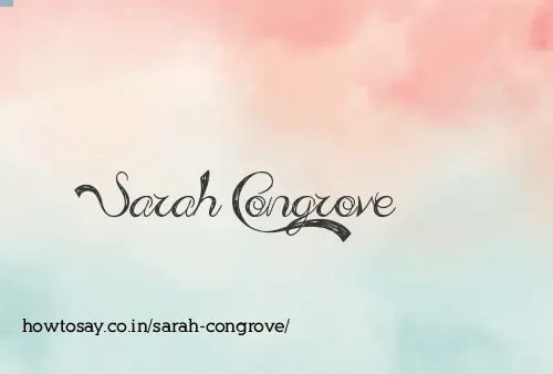Sarah Congrove