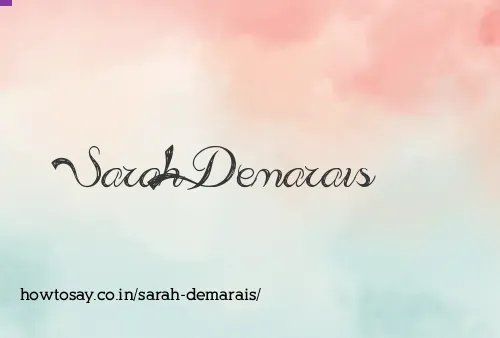Sarah Demarais