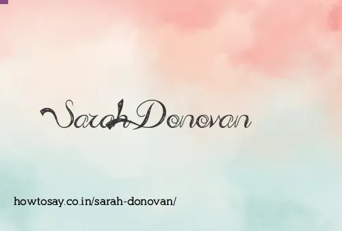 Sarah Donovan