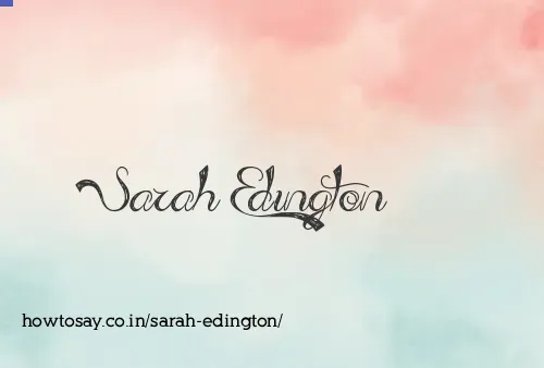 Sarah Edington