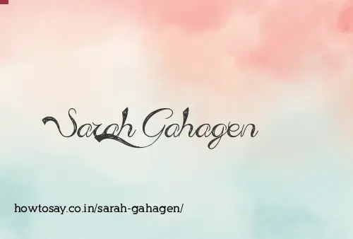 Sarah Gahagen
