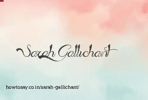 Sarah Gallichant